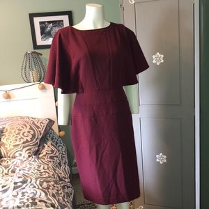 Tahari ALS burgundy Dress size 10